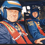 Sat in Rally Car